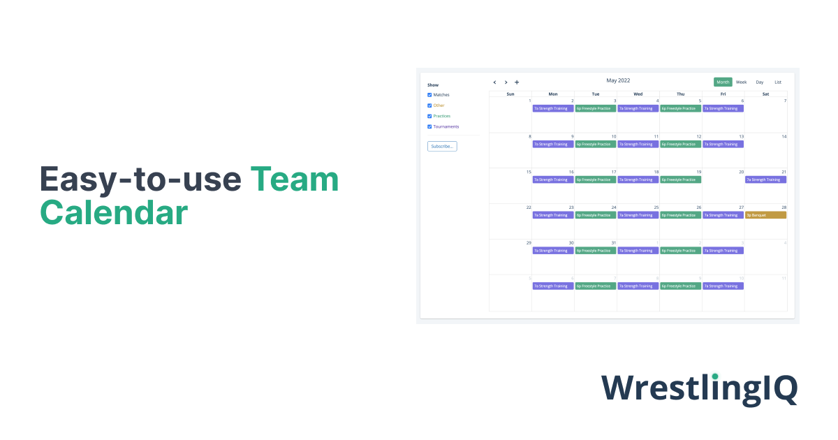 Calendar WrestlingIQ